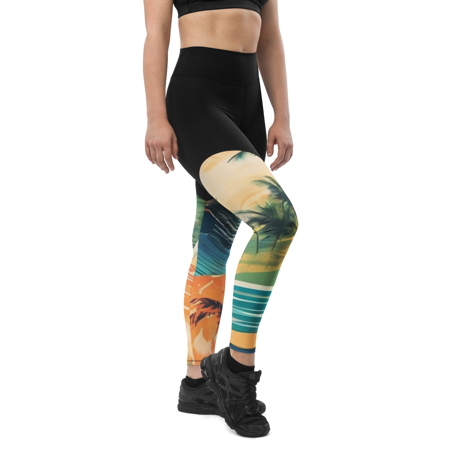 Beach Life Sports Leggings