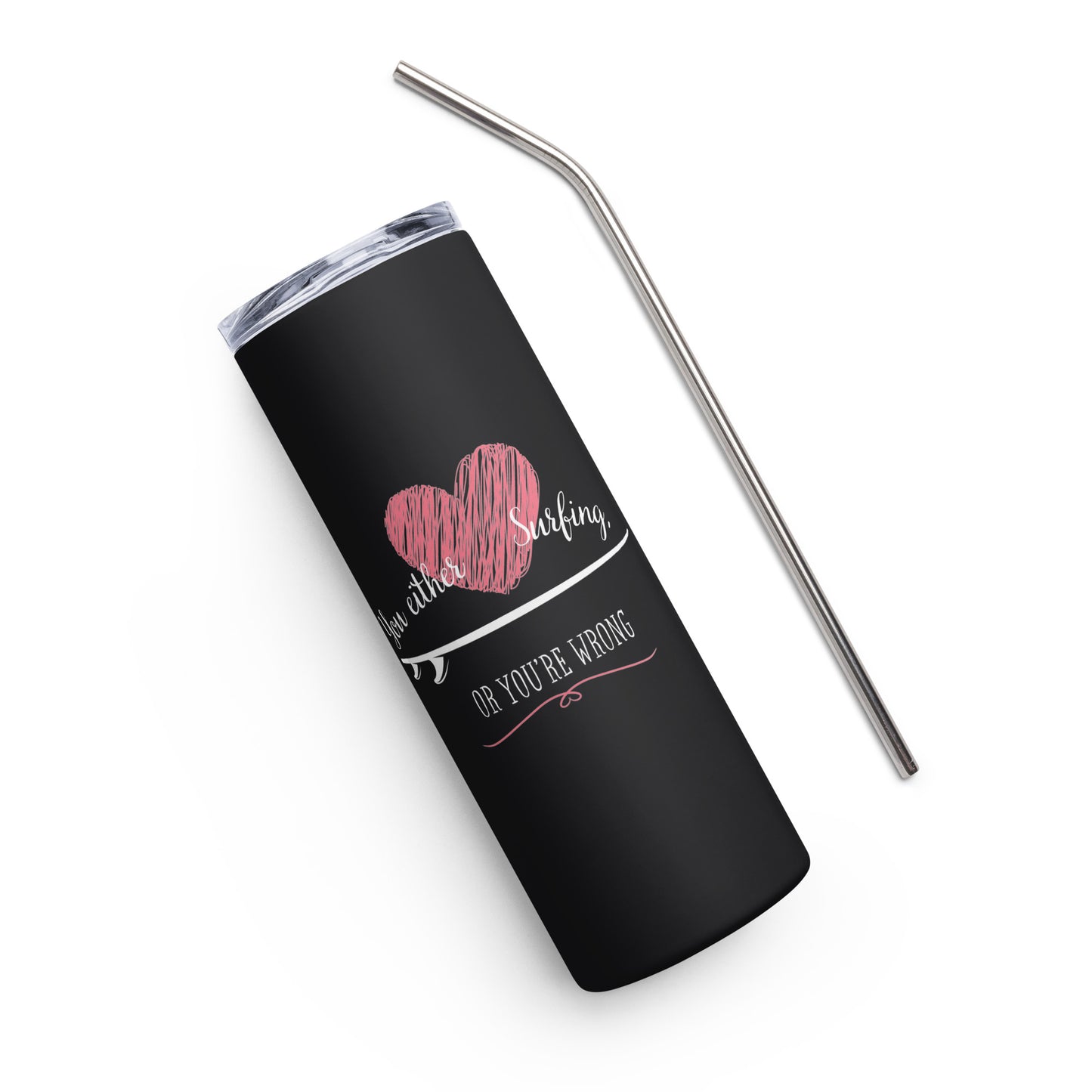 Love Surfing Stainless Steel Tumbler