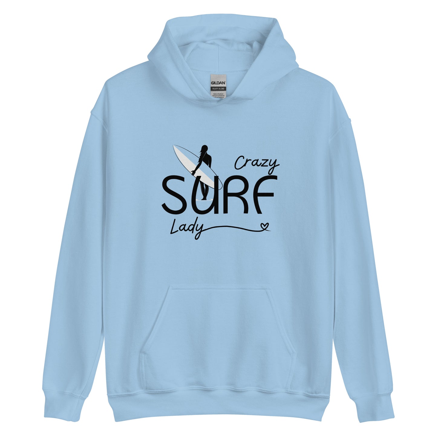 Crazy Surf Lady Hoodie