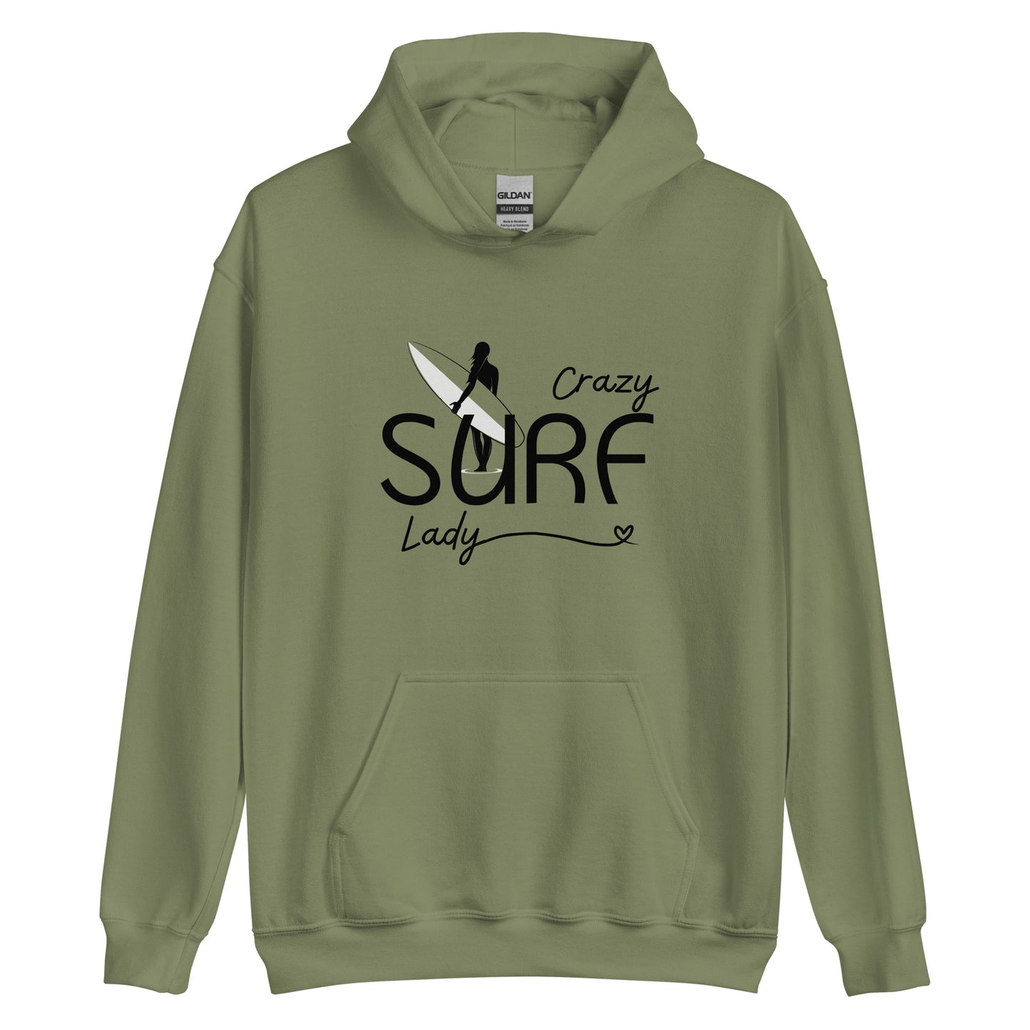 Crazy Surf Lady Hoodie