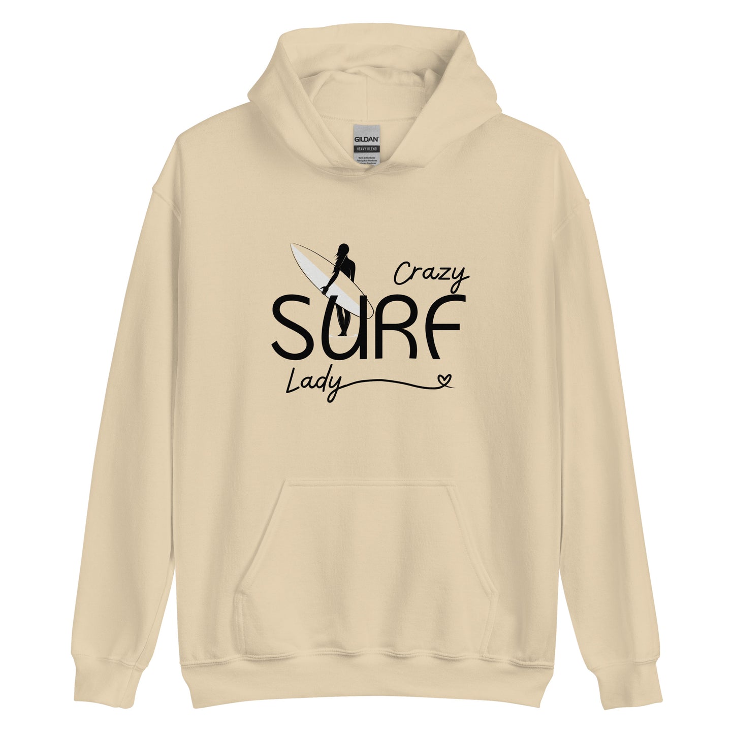 Crazy Surf Lady Hoodie