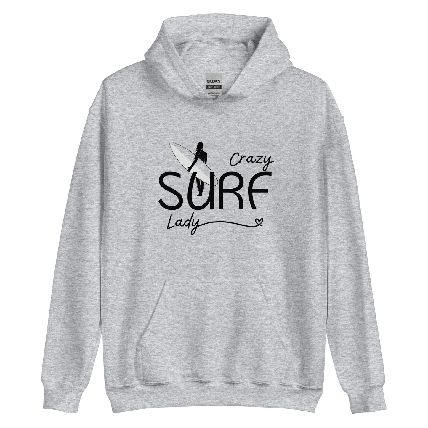 Crazy Surf Lady Hoodie