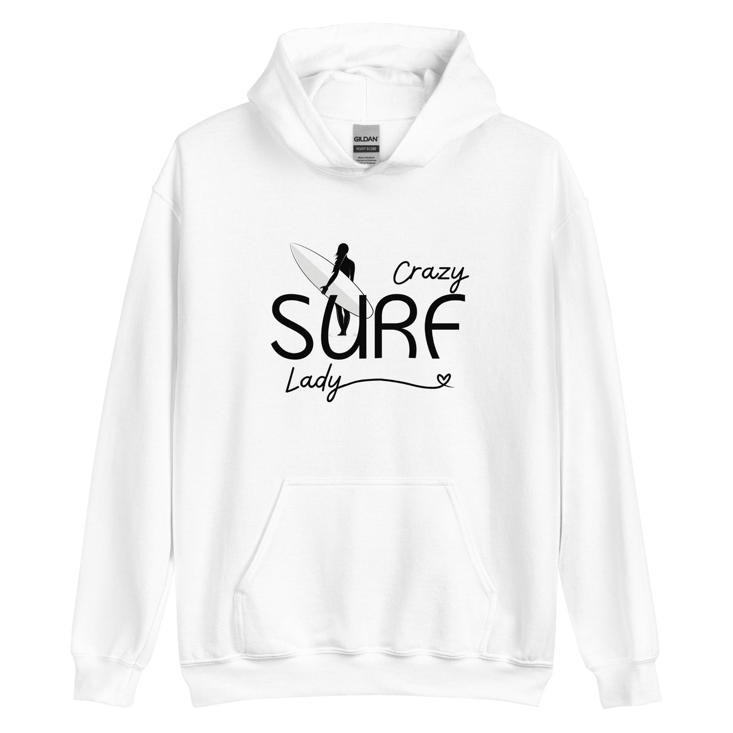 Crazy Surf Lady Hoodie