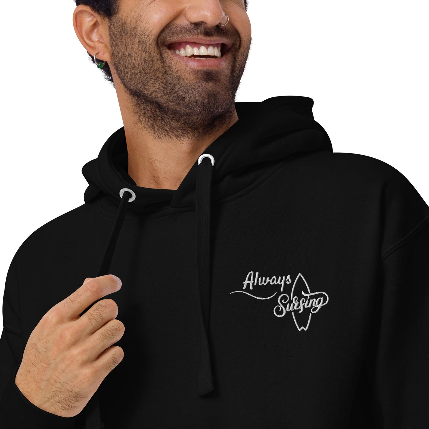 Without Surfing Premium Hoodie