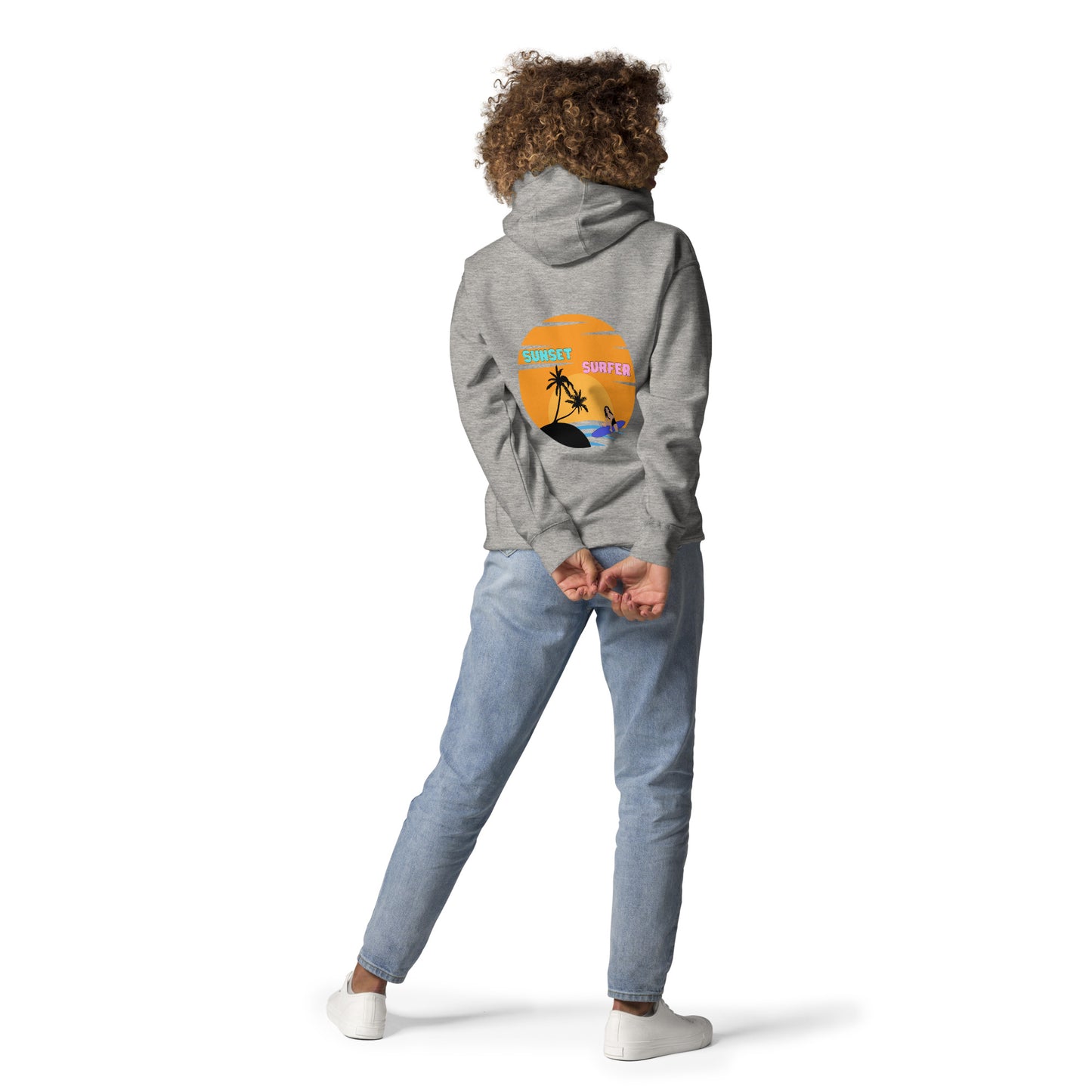 Sunset Surfer Premium Hoodie