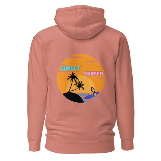 Sunset Surfer Premium Hoodie