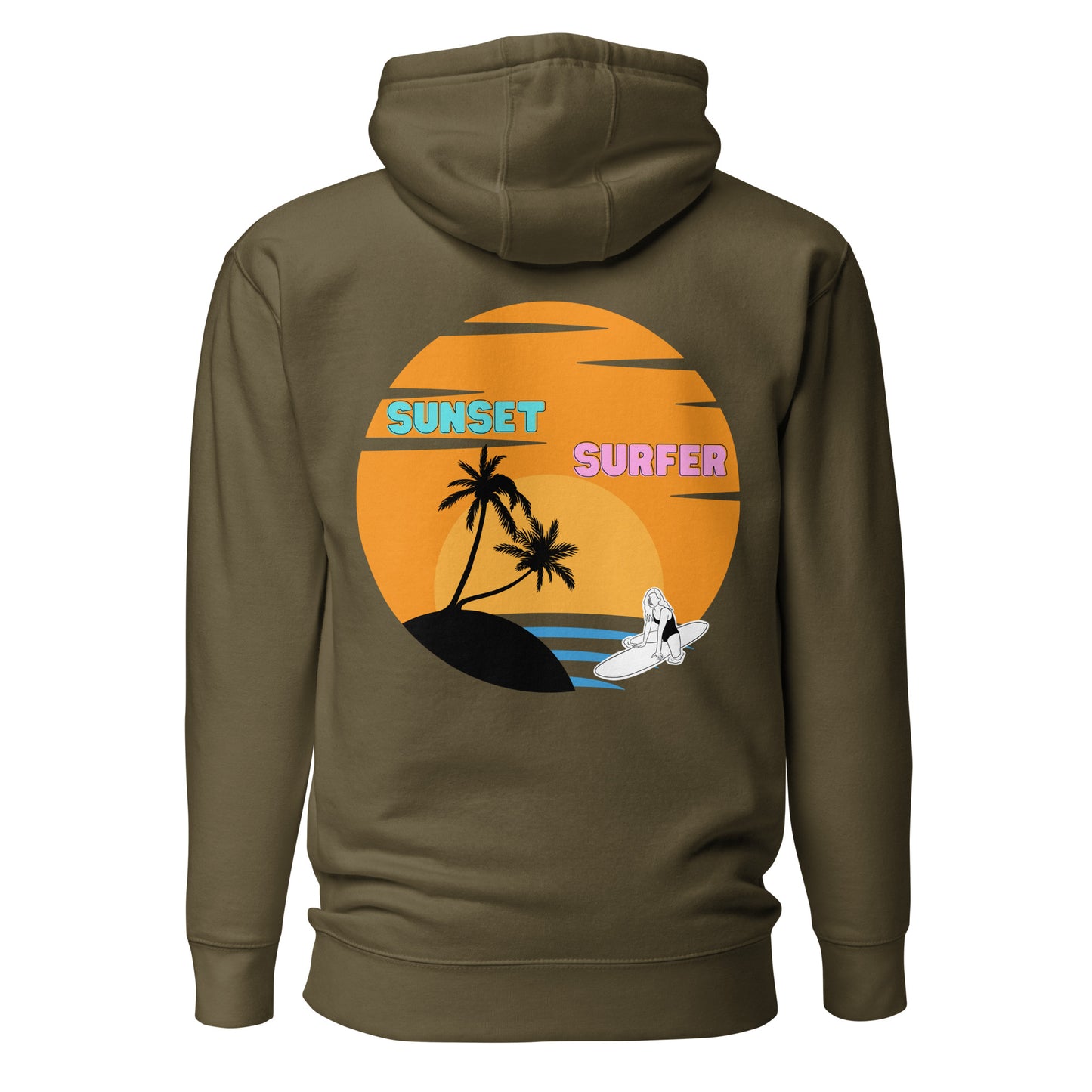 Sunset Surfer Premium Hoodie