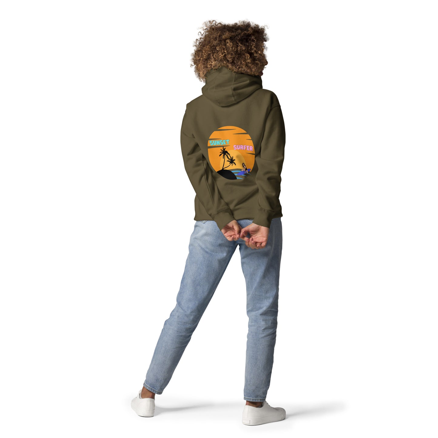 Sunset Surfer Premium Hoodie