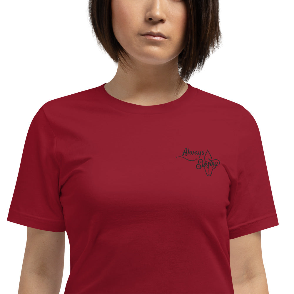 Embroidered Always Surfing Plain Tee