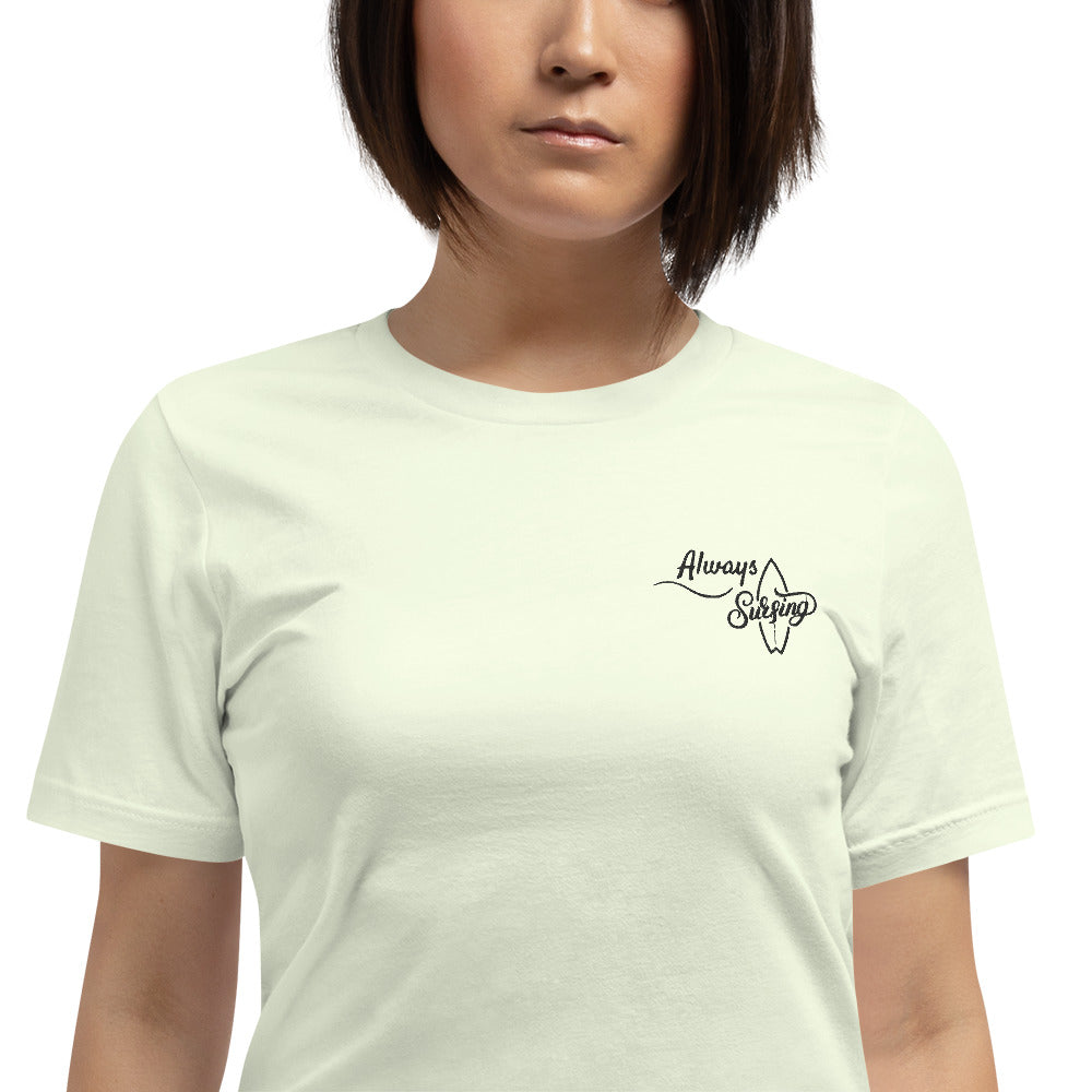 Embroidered Always Surfing Plain Tee