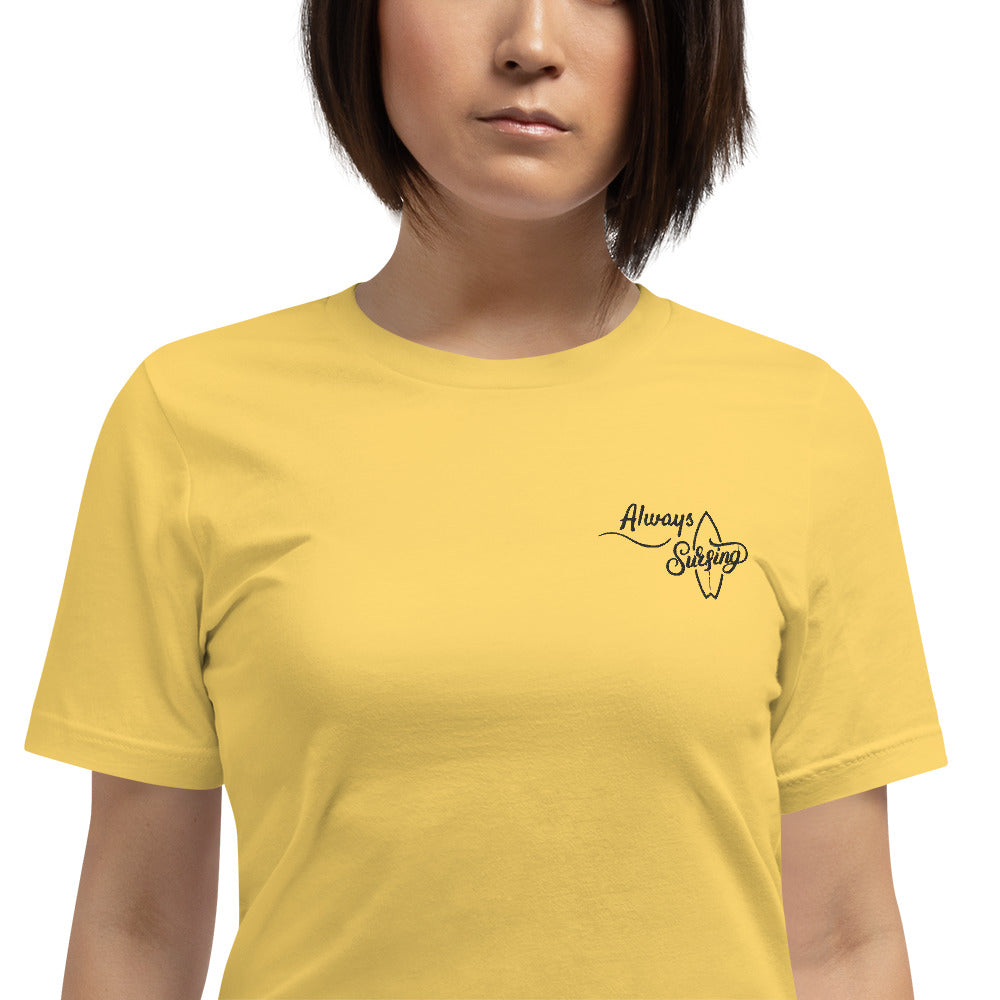 Embroidered Always Surfing Plain Tee