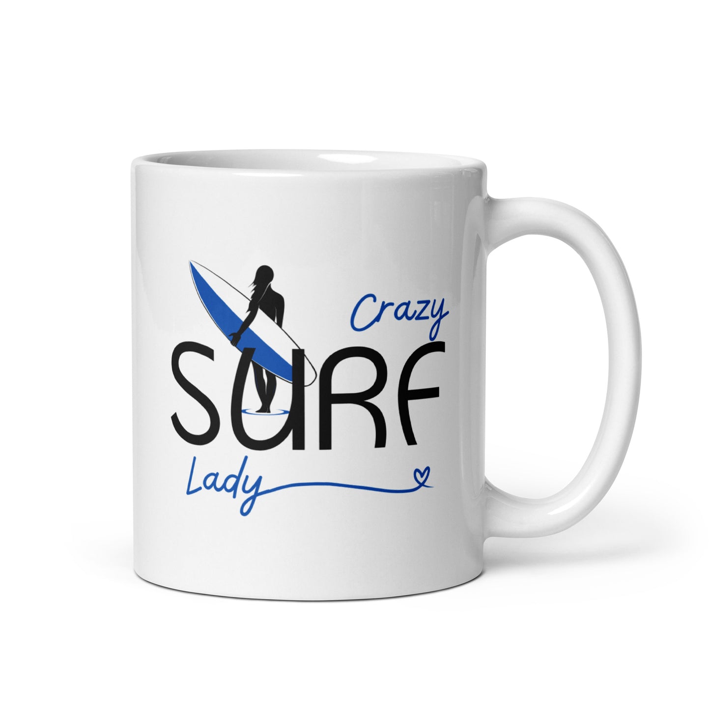 Crazy Surf Lady Mug