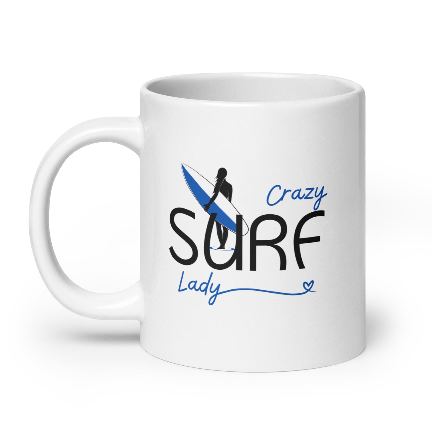 Crazy Surf Lady Mug