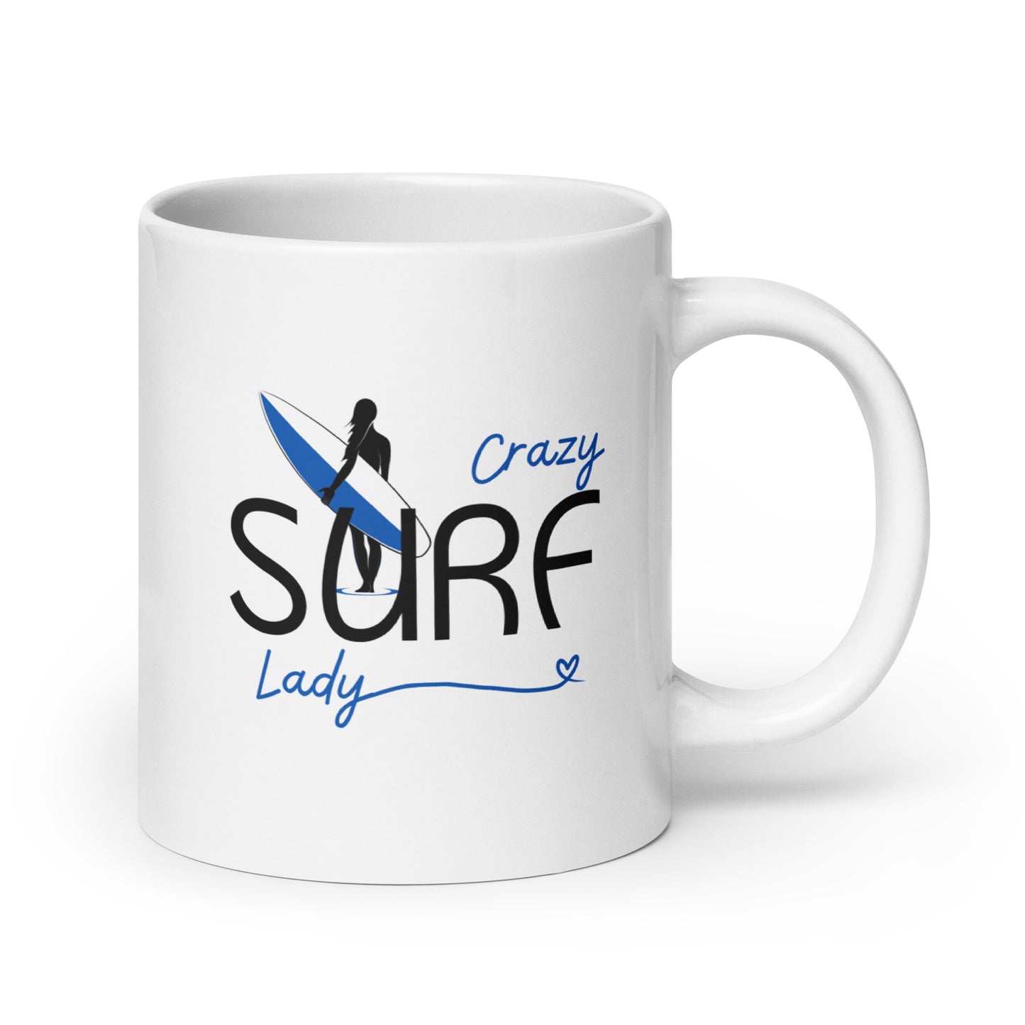 Crazy Surf Lady Mug