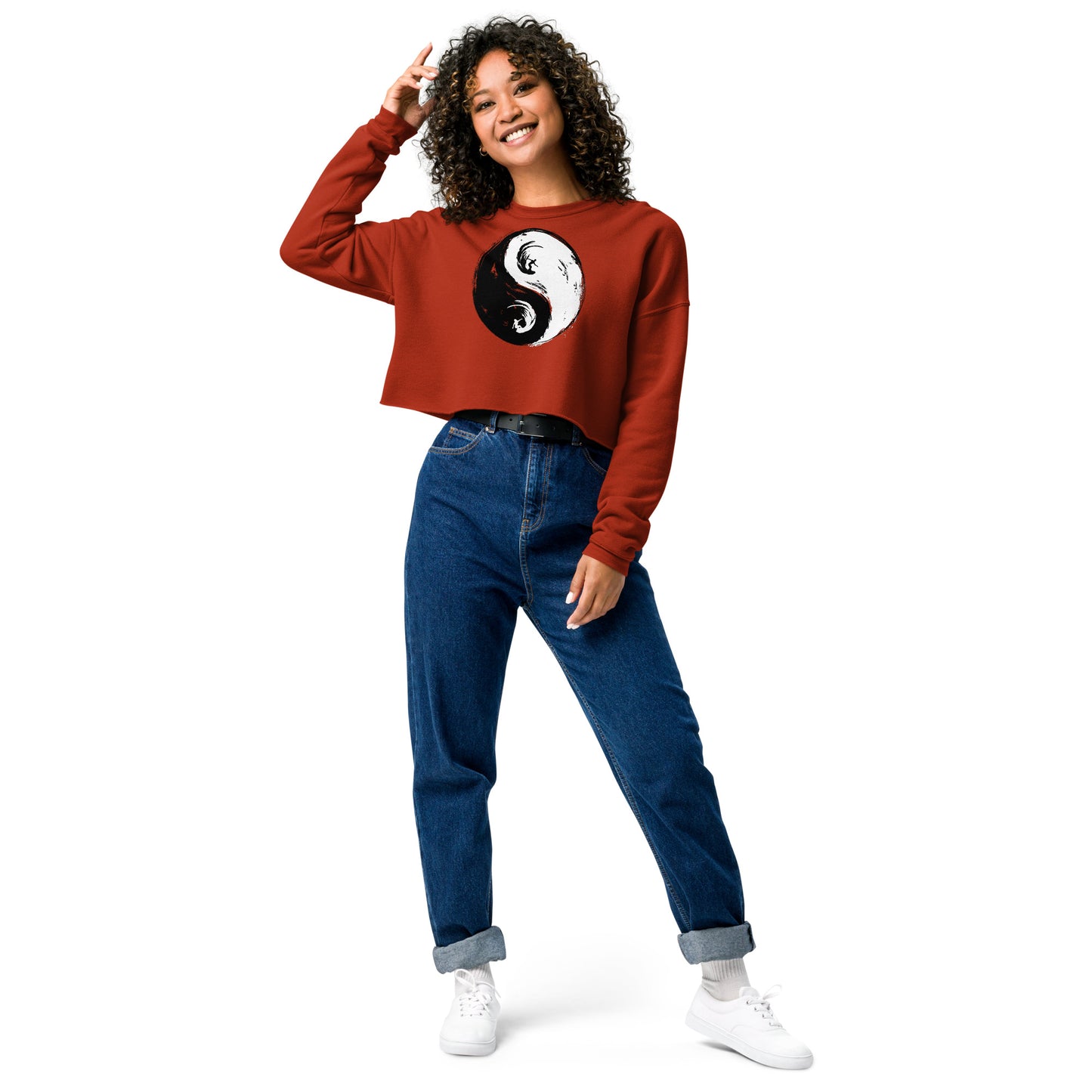 Yin Yang Crop Sweater