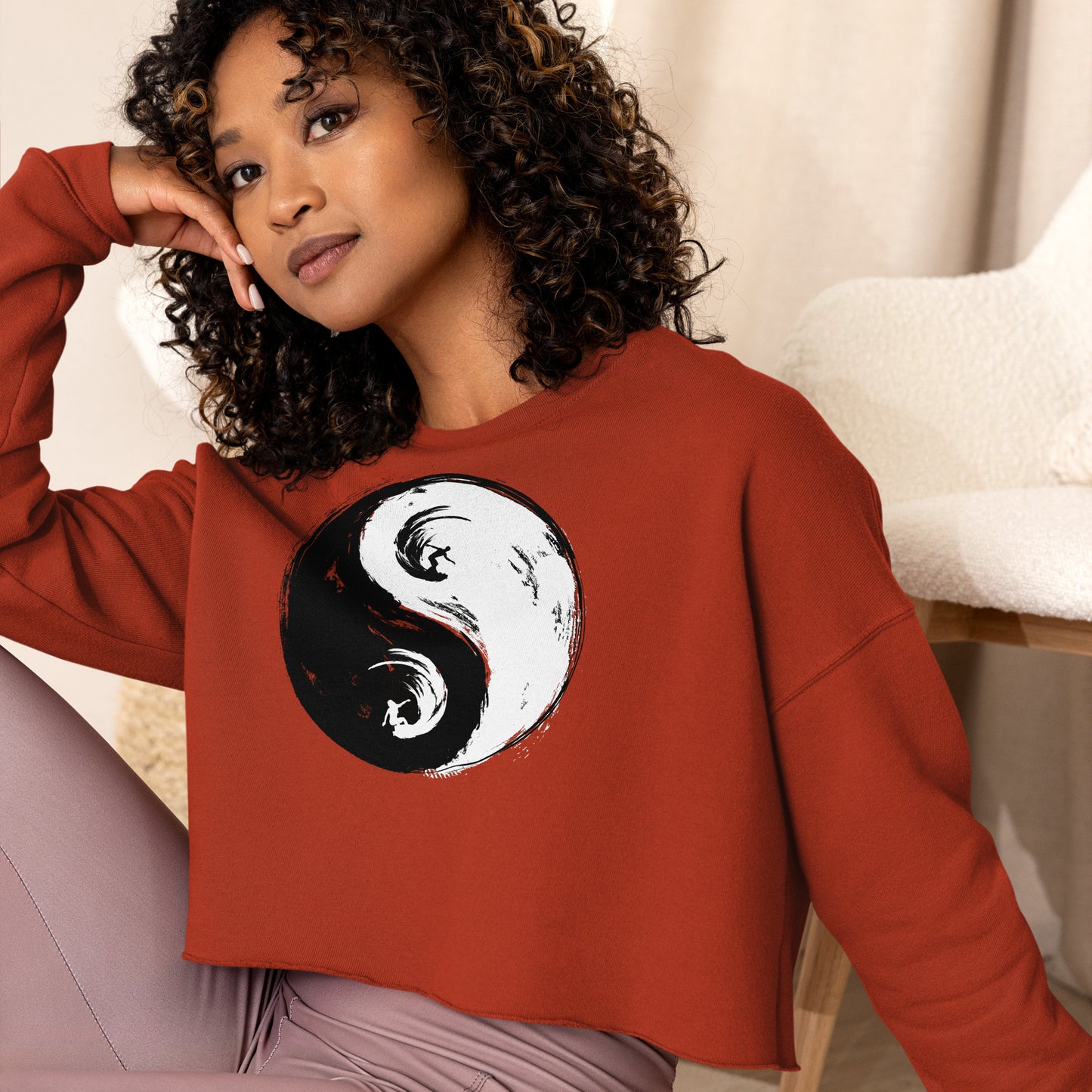 Yin Yang Crop Sweater