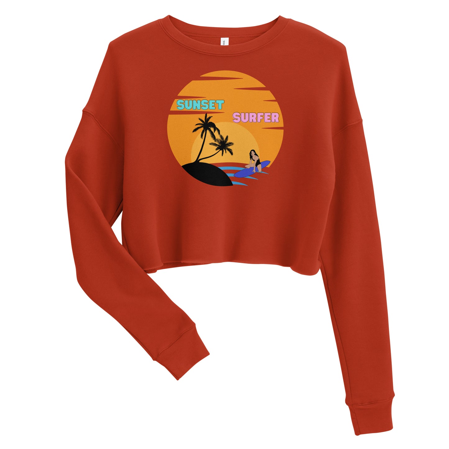 Sunset Surfer Crop Sweater