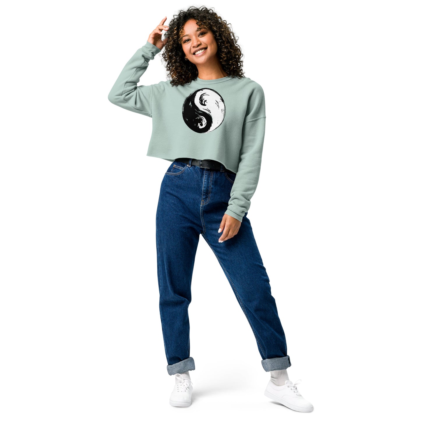 Yin Yang Crop Sweater