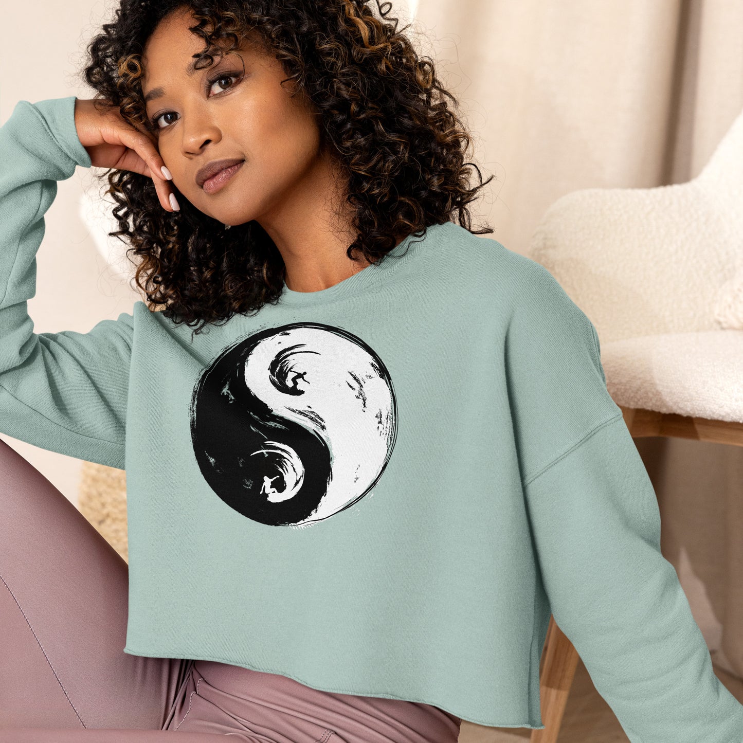 Yin Yang Crop Sweater