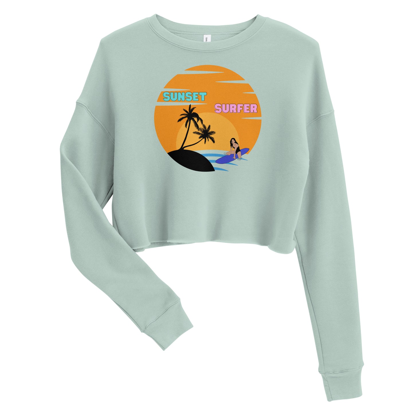 Sunset Surfer Crop Sweater