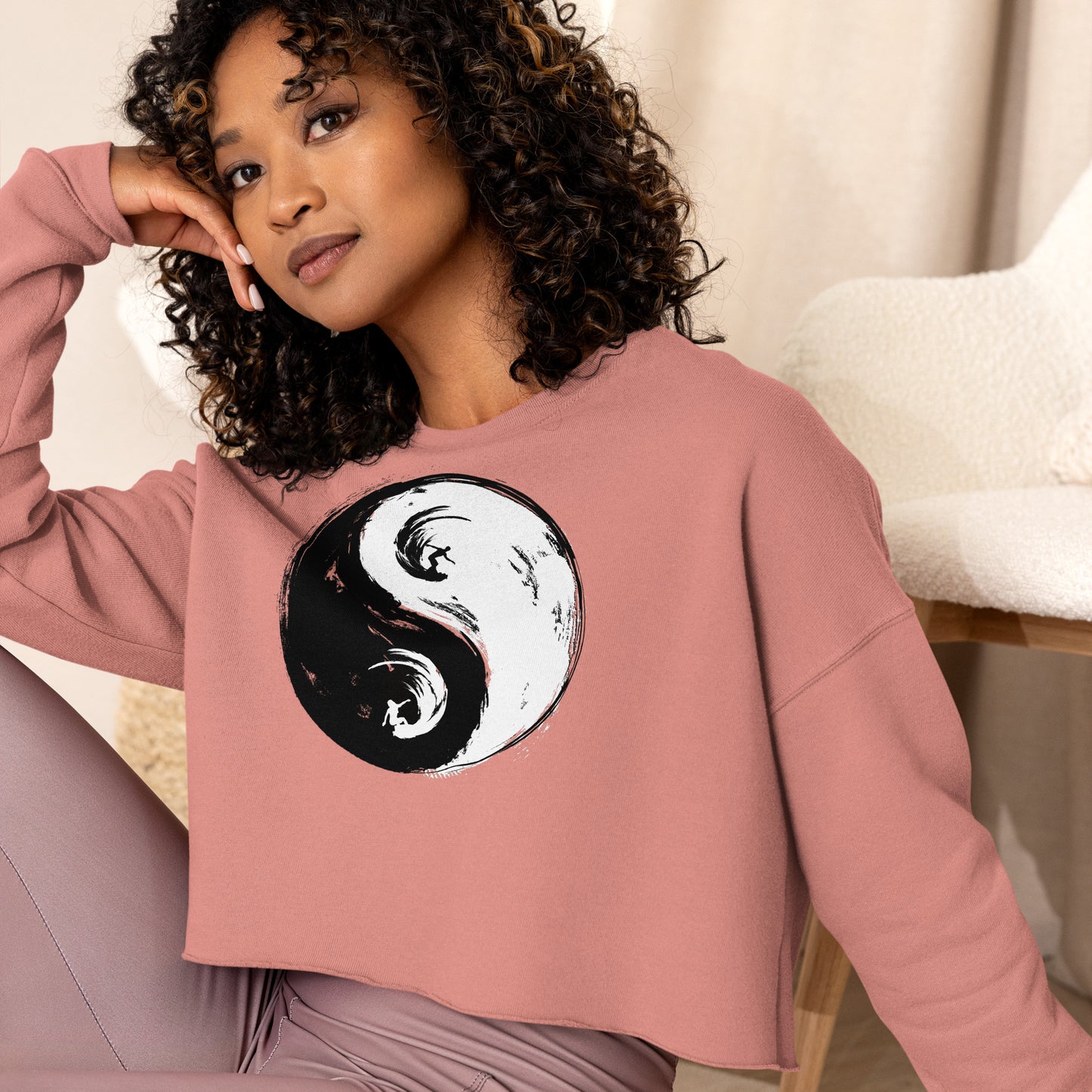 Yin Yang Crop Sweater