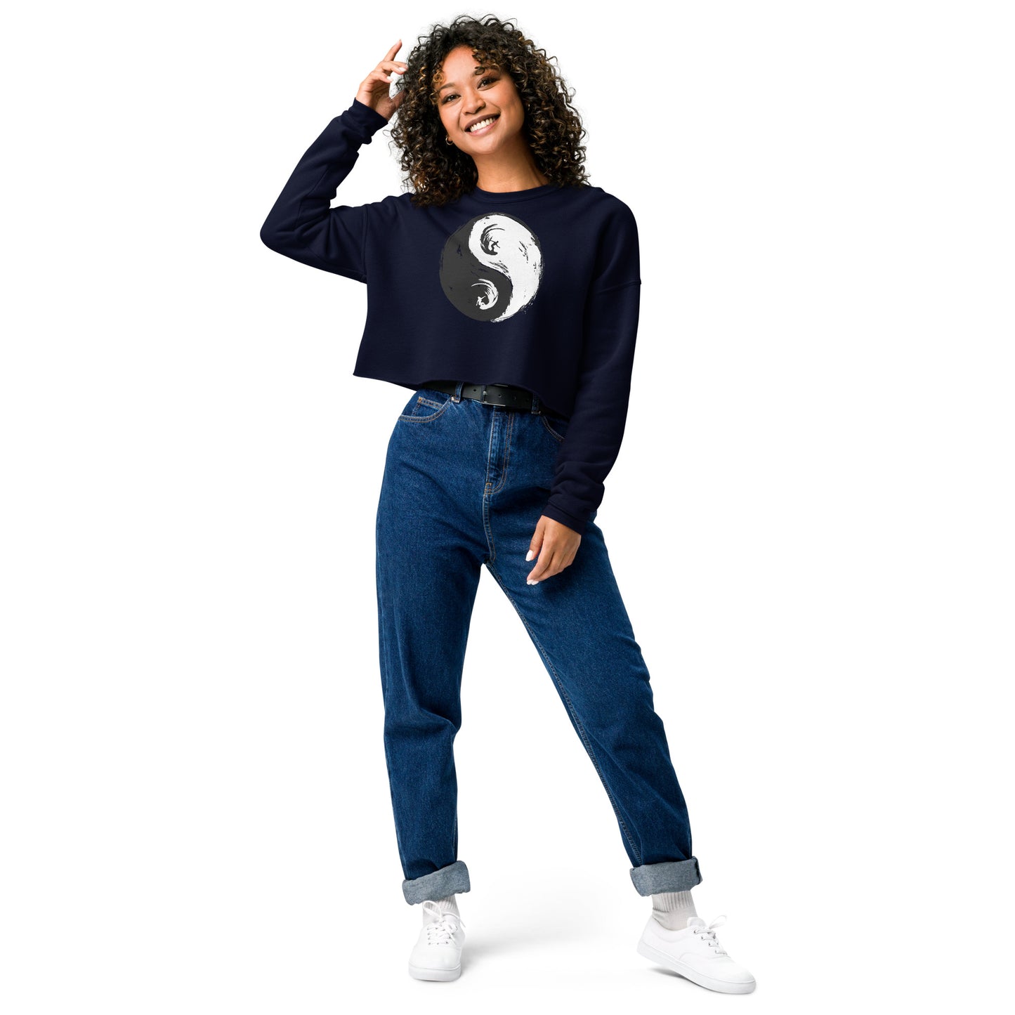 Yin Yang Crop Sweater