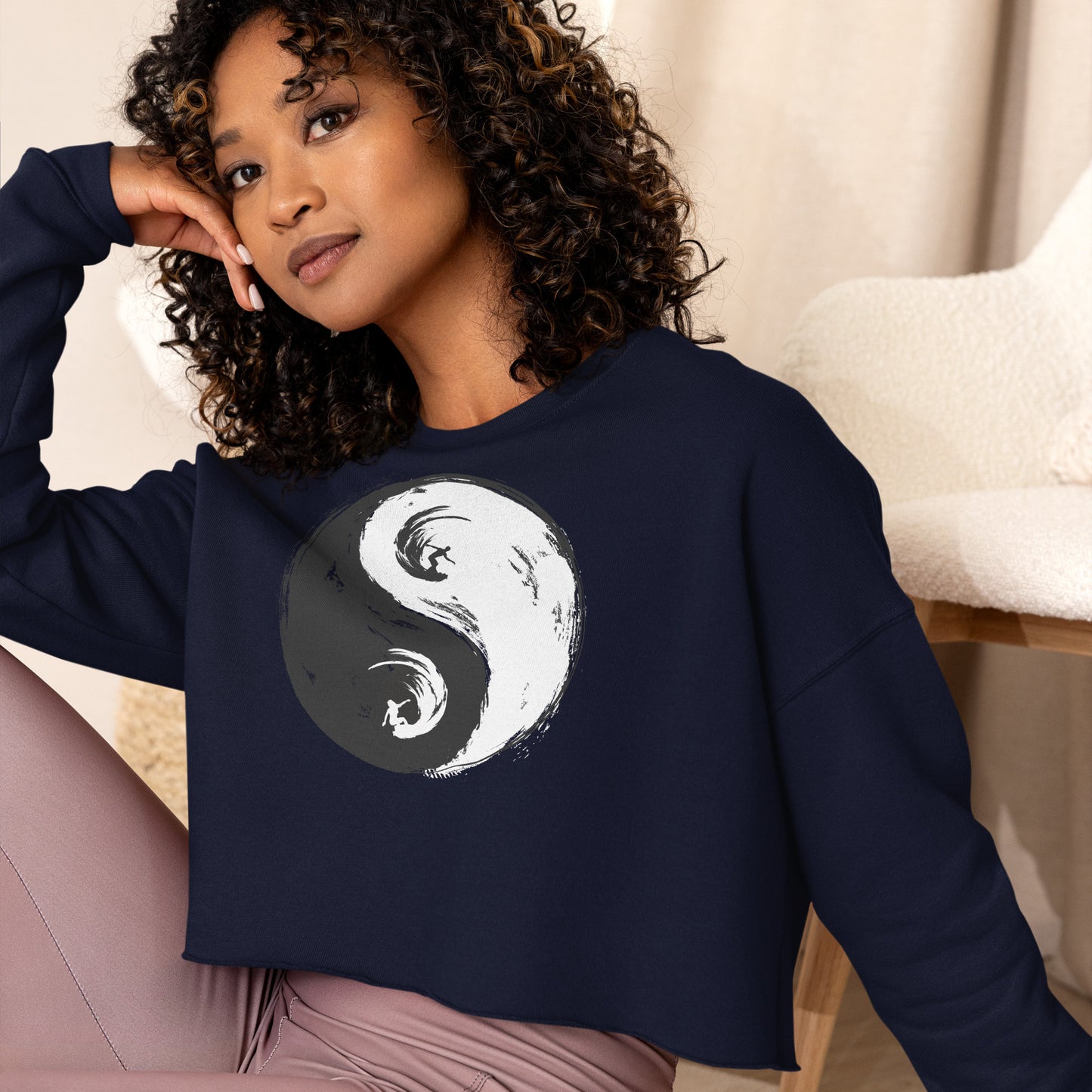 Yin Yang Crop Sweater