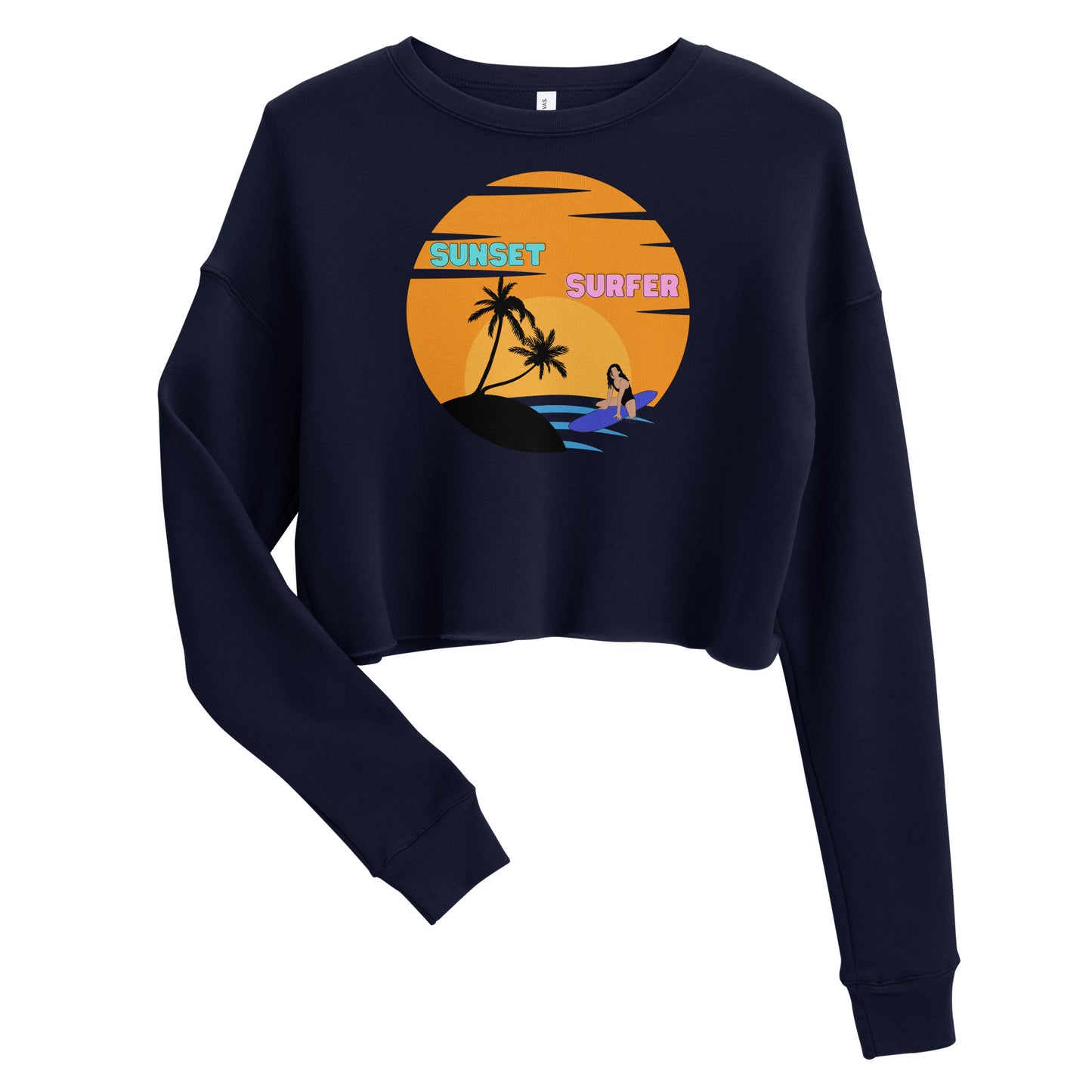 Sunset Surfer Crop Sweater