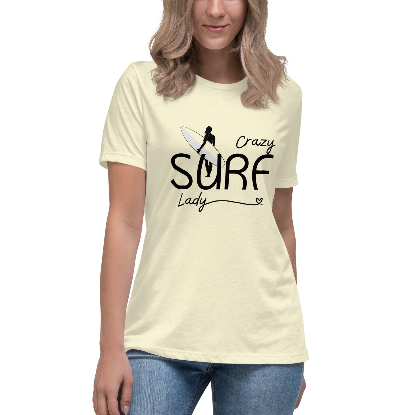 Crazy Surf Lady Relaxed Tee