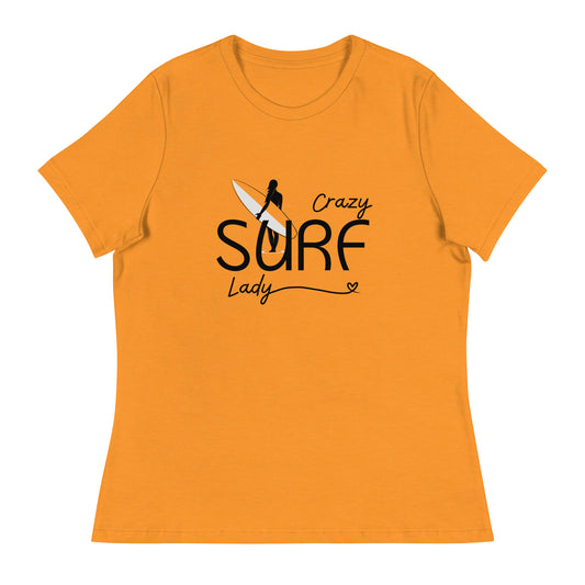 Crazy Surf Lady Relaxed Tee