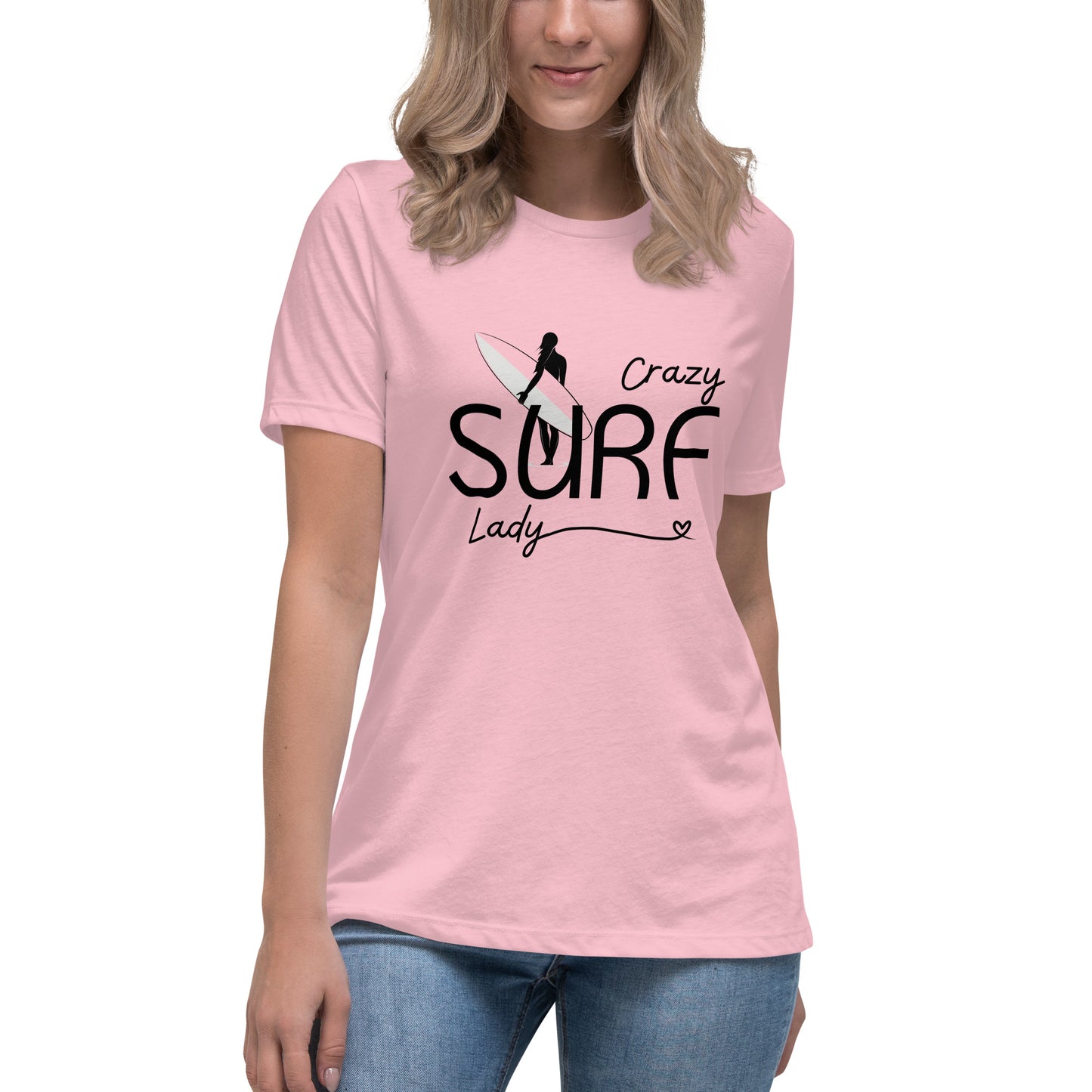 Crazy Surf Lady Relaxed Tee