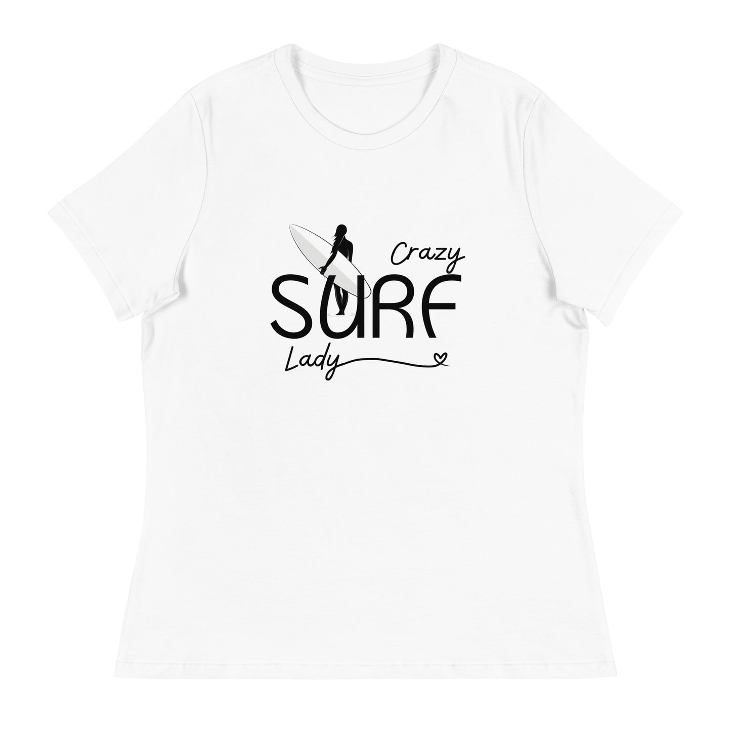 Crazy Surf Lady Relaxed Tee